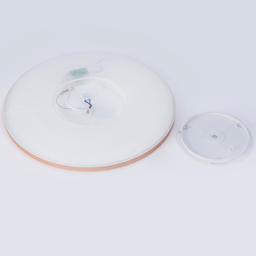 Brilagi - ULTRA SLIM LED taklampa för badrum, 24W, 230V, Ø 42 cm, roséguld, IP54