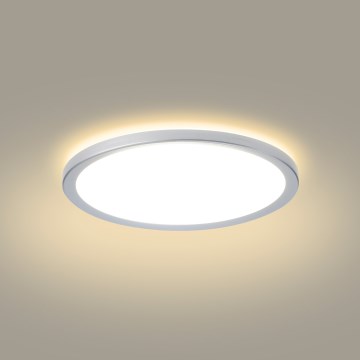 Brilagi - LED-badrumstaklampa Ultratunn LED/12W/230V Ø 22,5 cm silver IP54