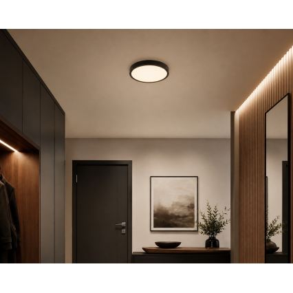 BRILAGI - LED taklampa för badrum ZENNA LED/18W/230V Ø 29,5 cm IP44 svart