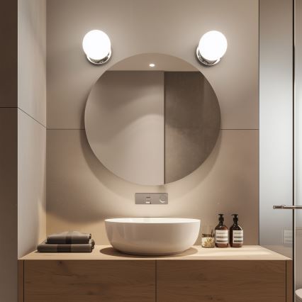 Brilagi - LED-badrumsvägglampa BALL LED/6W/230V 3000/4000/6500K IP44 blank krom