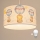 Brilagi - LED-barnpendel på kabel BOBO 1xE27/60W/230V diam. 35 cm vit/djurmotiv