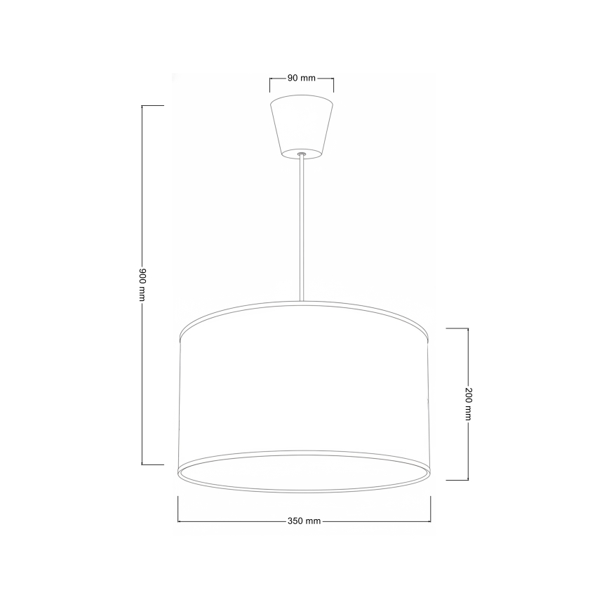 Brilagi -LED Barnpendel på sladd BOBO 1x E27/60 W/230 V Ø 35 cm vit med enhörningsmotiv