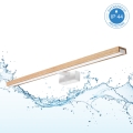Brilagi - LED-belysning för badrumsspegel 3 i 1 WOODY MIRROR LED/15W/230V 80 cm IP44 vit/ek