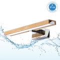 Brilagi - LED-belysning för badrumsspegel 3-i-1 WOODY MIRROR LED/8W/230V 40 cm IP44 blank krom/ek