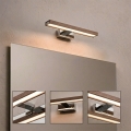 BRILAGI - LED-belysning för badrumsspegel 3-i-1 WOODY MIRROR LED/8W/230V 40 cm IP44 blank krom/ek valnöt