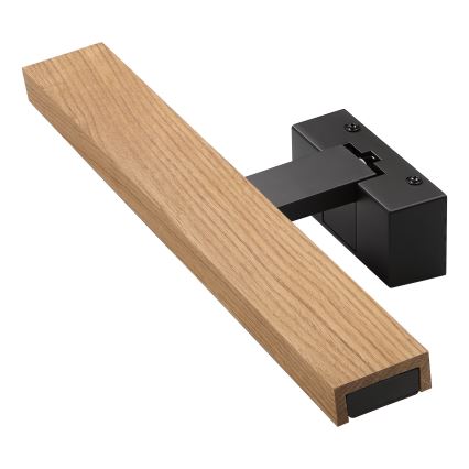 BRILAGI - LED-belysning för badrumsspegel 3-i-1 WOODY MIRROR LED/8W/230V IP44 svart/ek