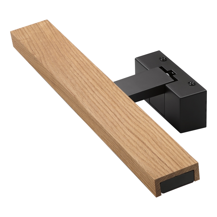BRILAGI - LED-belysning för badrumsspegel 3-i-1 WOODY MIRROR LED/8W/230V IP44 svart/ek