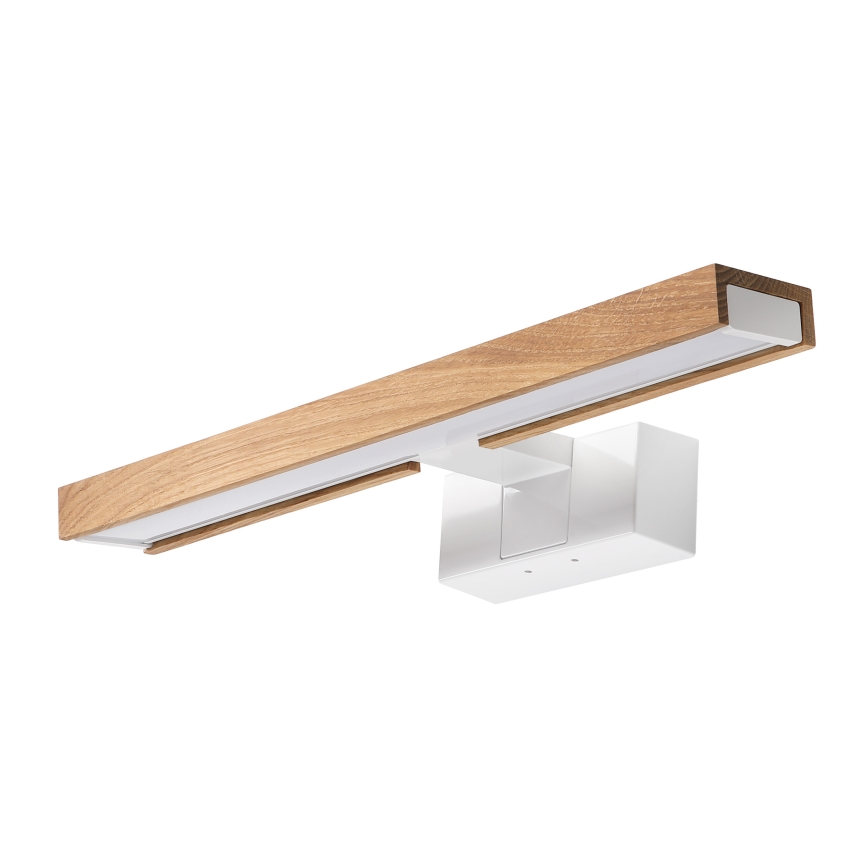 Brilagi - LED-spegelbelysning för badrum 3-i-1 WOODY MIRROR LED/8W/230V 40 cm IP44 vit/ek