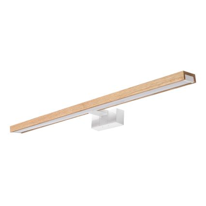 Brilagi - LED-belysning för badrumsspegel 3 i 1 WOODY MIRROR LED/15W/230V 80 cm IP44 vit/ek