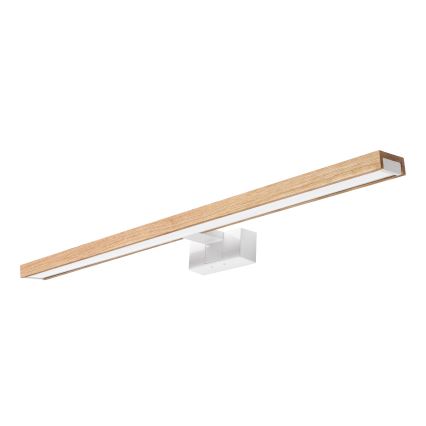 Brilagi - LED-belysning för badrumsspegel 3 i 1 WOODY MIRROR LED/15W/230V 80 cm IP44 vit/ek
