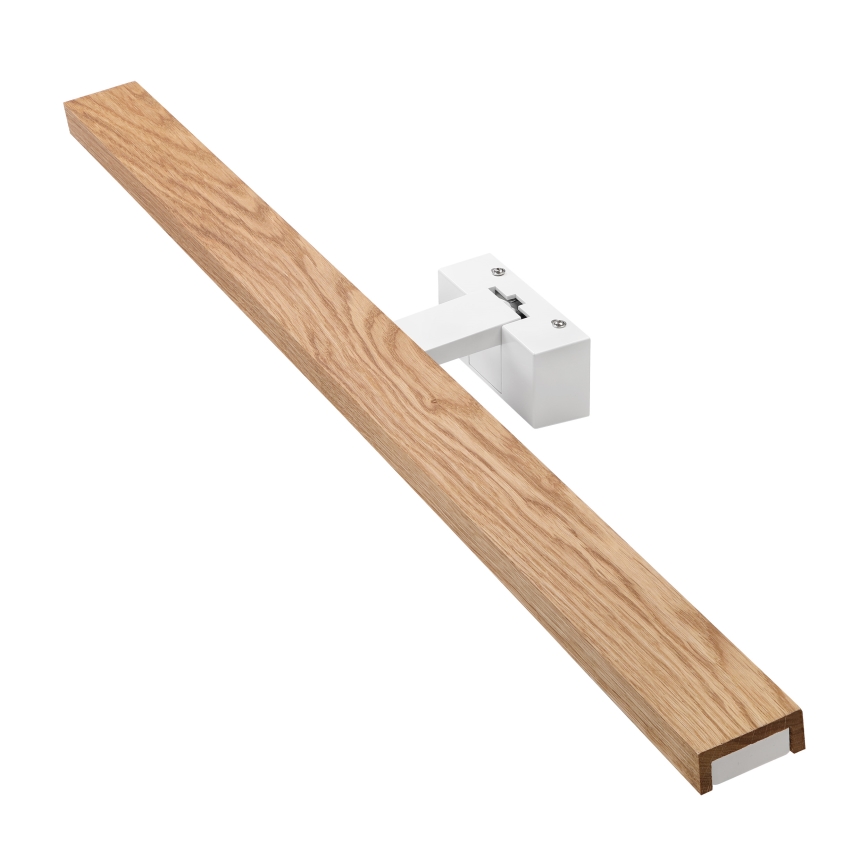 Brilagi - LED-belysning för badrumsspegel 3 i 1 WOODY MIRROR LED/15W/230V 80 cm IP44 vit/ek