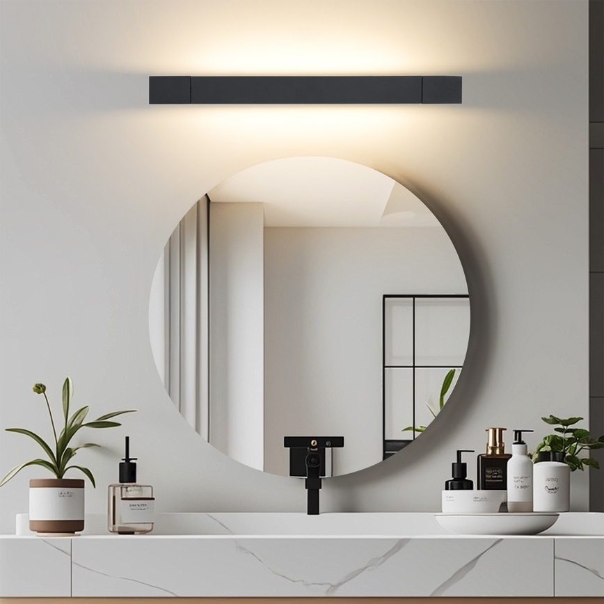 Brilagi - LED-belysning för badrumsspegel AQUA LINE LED/12W/230V 45 cm IP44 svart CRI 90