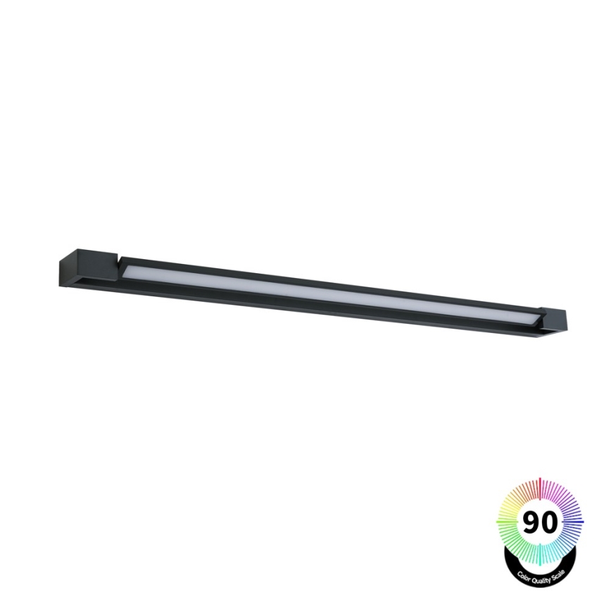 BRILAGI - LED-belysning för badrumsspegel AQUA LINE LED/28W/230V 100 cm IP44 svart CRI 90