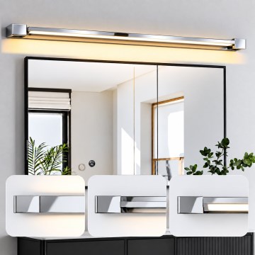 BRILAGI - LED-belysning för badrumsspegel AQUA LINE LED/36W/230V 120 cm IP44 blank krom CRI 90