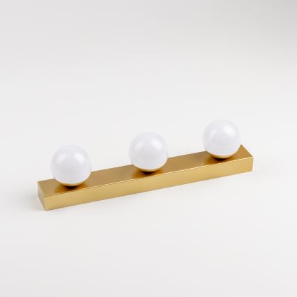 Brilagi - LED-spegelbelysning HOLLYWOOD för badrum 3xLED/3W/230V 39 cm IP44 guld