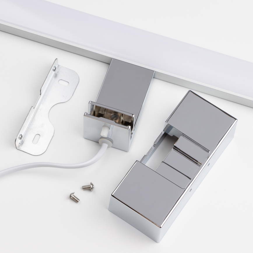 Brilagi - LED-belysning för badrumsspegel 3-i-1 VESTRA LED/15W/230V 80 cm IP44 blank krom