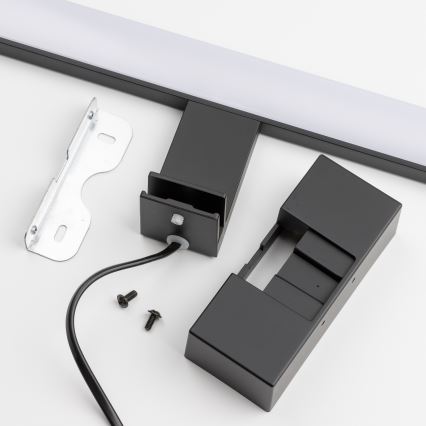 Brilagi - LED-belysning för badrumsspegel 3-i-1 VESTRA LED/8W/230V 40 cm IP44 svart