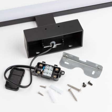 Brilagi - LED-belysning för badrumsspegel 3-i-1 VESTRA LED/8W/230V 40 cm IP44 svart