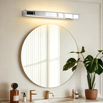 BRILAGI - LED-belysning för badrumsspegel AQUA LINE LED/12W/230V 45 cm IP44 blank krom CRI 90