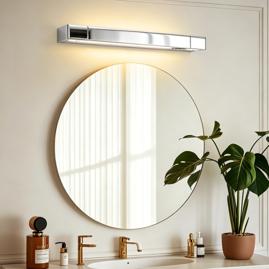 BRILAGI - LED-belysning för badrumsspegel AQUA LINE LED/12W/230V 45 cm IP44 blank krom CRI 90