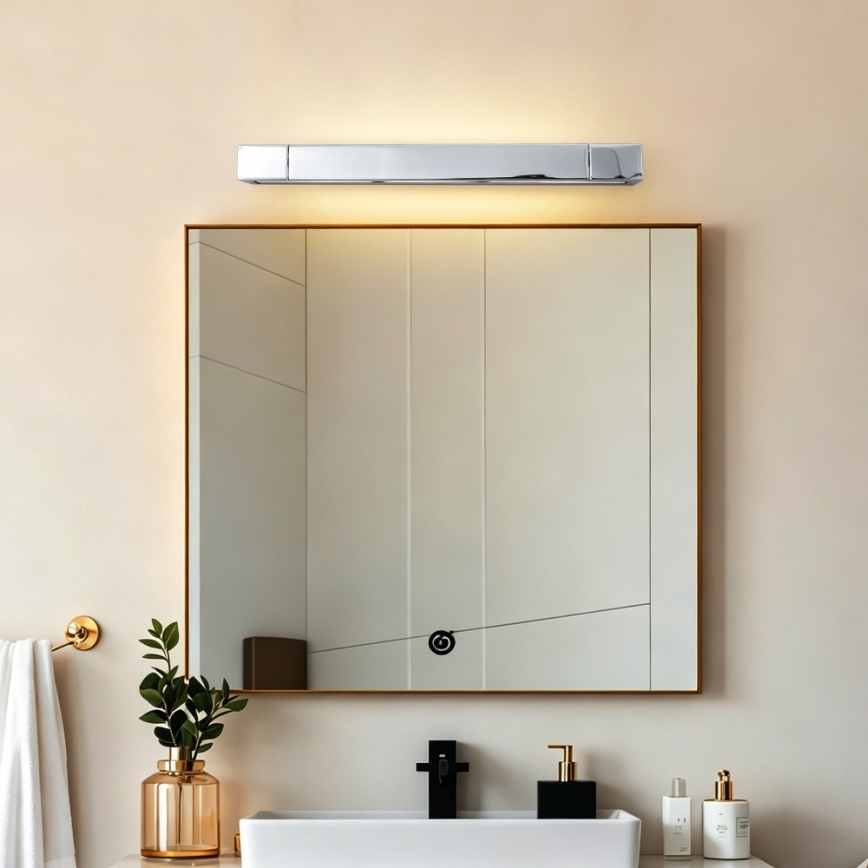 BRILAGI - LED-belysning för badrumsspegel AQUA LINE LED/12W/230V 45 cm IP44 blank krom CRI 90