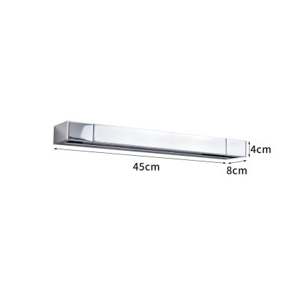 BRILAGI - LED-belysning för badrumsspegel AQUA LINE LED/12W/230V 45 cm IP44 blank krom CRI 90