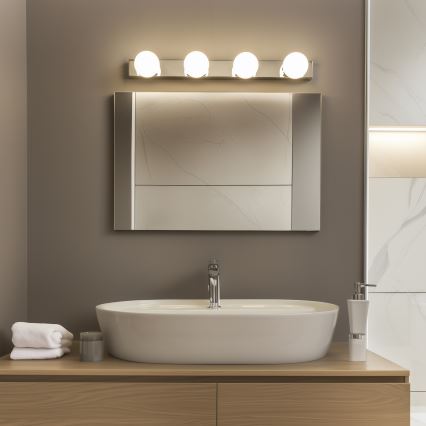 Brilagi - LED-belysning för badrumsspegel HOLLYWOOD 4xLED/3W/230V 53 cm IP44 blank krom