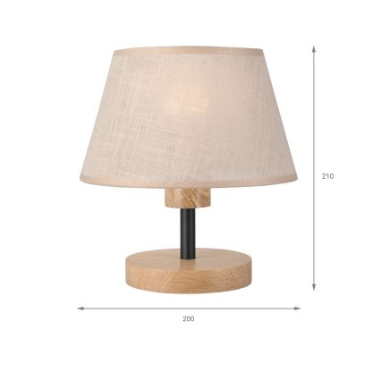 Brilagi - LED Bordslampa ANTHONY 1xE14/40W/230V ek/beige