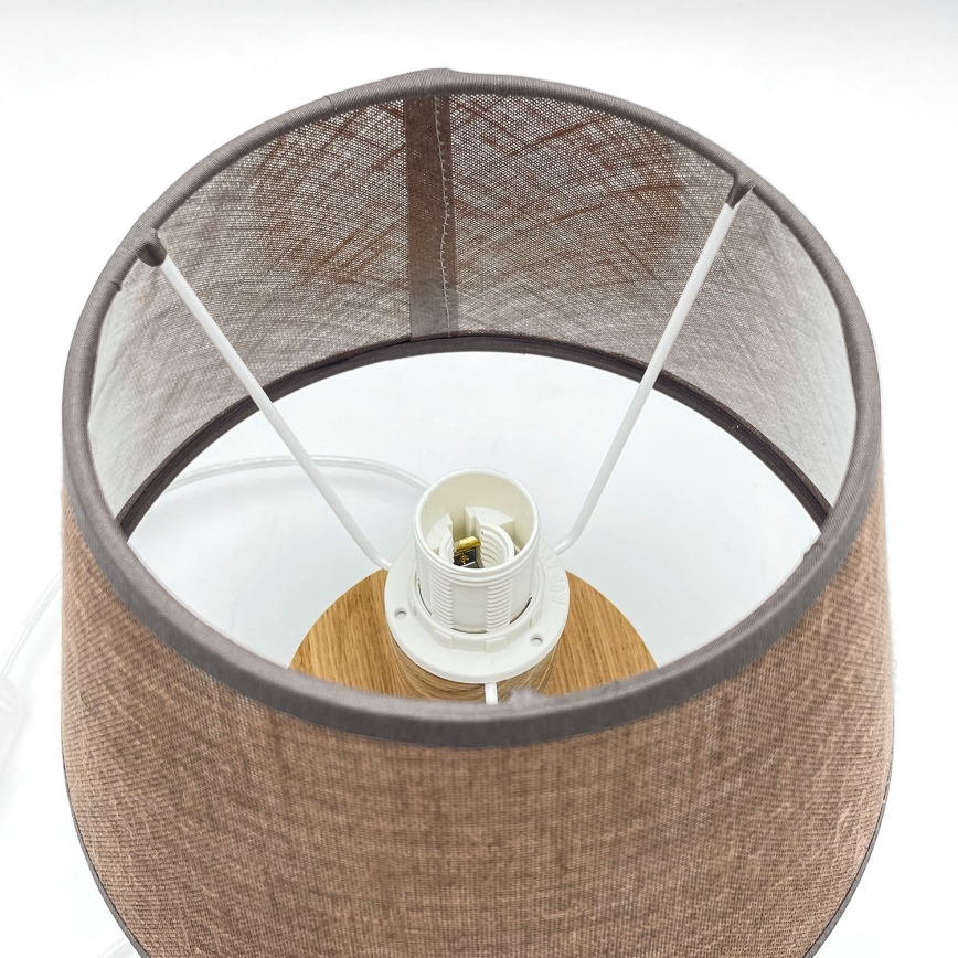 Brilagi - LED Bordslampa ANTHONY 1xE14/40W/230V ek/brun