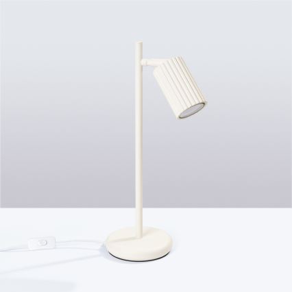 Brilagi - LED-bordslampa CRESTO 1xGU10/10W/230V krämfärgad
