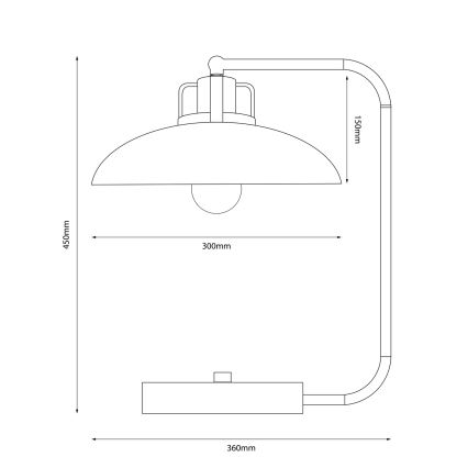 Brilagi - LED Bordslampa FLAMENGO 1xE27/60W/230V beige