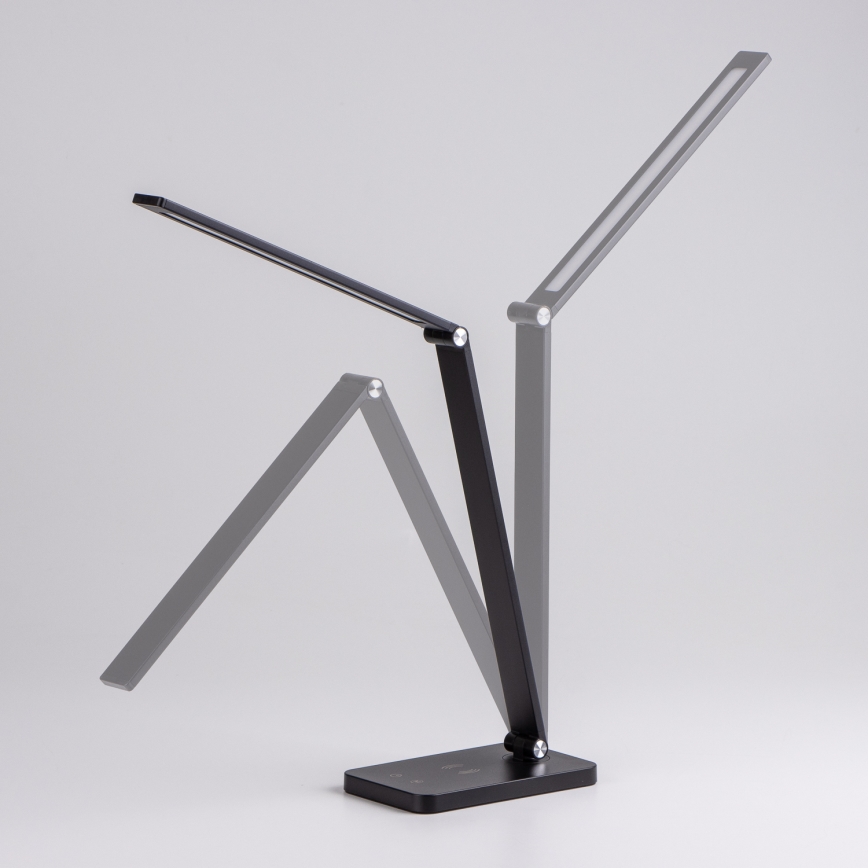BRILAGI - Dimmbar beröringsstyrd LED-bordslampa med trådlös Qi-laddning MODO CHARGE LED/7W/5V 3000/4000/6000K svart