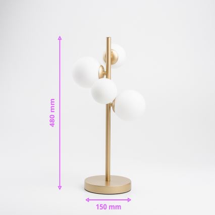 Brilagi - LED bordslampa MILLA 4xG9/3W/230V guld/vit