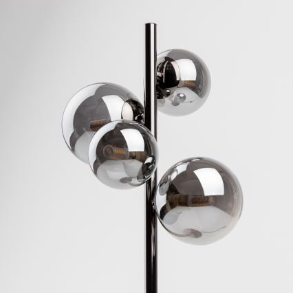 Brilagi - LED bordslampa MILLA 4xG9/3W/230V svart krom/rökfärgad