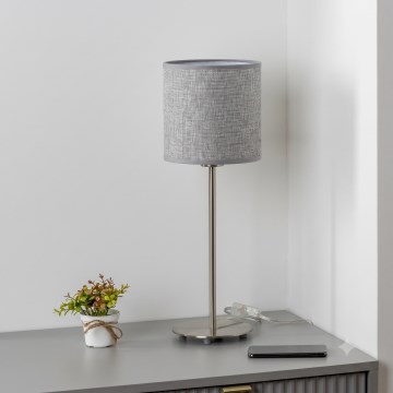 Brilagi - LED-bordslampa NUBILA 1xE27/60W/230V grå