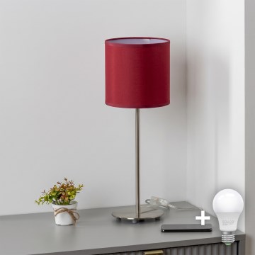 Brilagi - LED-bordslampa NUBILA 1xE27/60W/230V pompejansk röd
