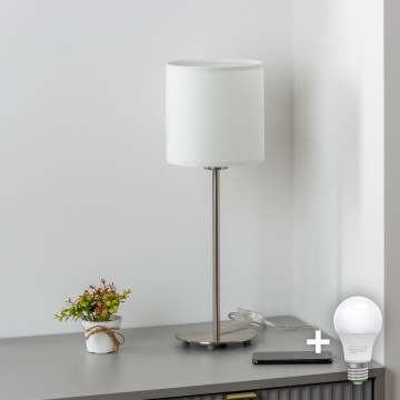 Brilagi - LED-bordslampa NUBILA 1xE27/60W/230V vit