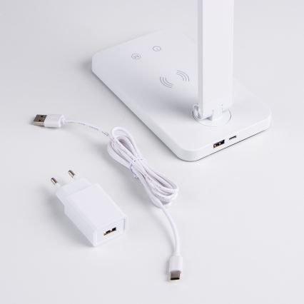 BRILAGI - LED dimmbar beröringsstyrd bordslampa med trådlös QI-laddning MODO CHARGE LED/7W/5V 3000/4000/6000K vit