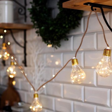 BRILAGI - LED Dekorativ ljusslinga 10xLED/3xAA 1,8m varm vit