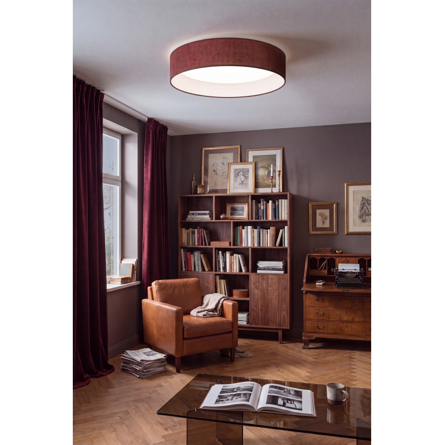 BRILAGI - LED dimbar taklampa VELVET SMARTIX STARS LED/24 W/230 V 3000-6000 K Ø 45 cm vinröd Wi-Fi Tuya Beacon + fjärrkontroll