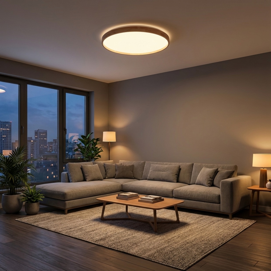 BRILAGI - LED-dimbar taklampa ALSON LED/72W/230V 3000-6500K ek Ø 78 cm + fjärrkontroll
