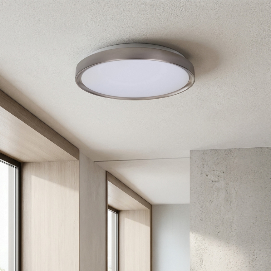Brilagi - Dimbar LED-taklampa FANCIA LED/48W/230V 3000-6500K Ø 39 cm silverfärgad + fjärrkontroll