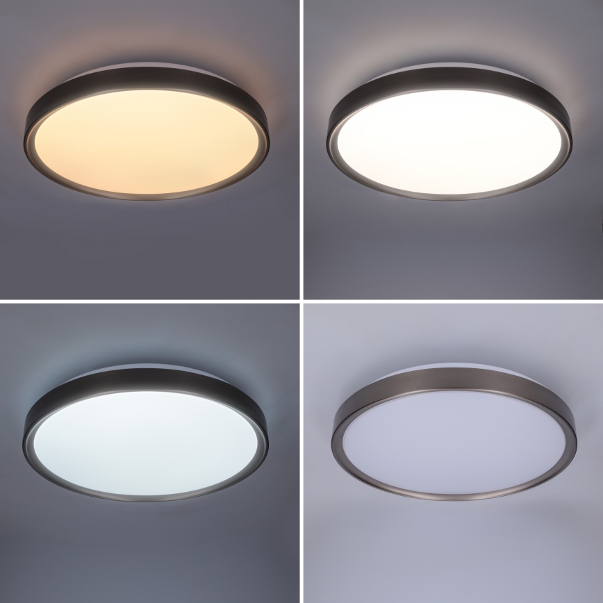 Brilagi - Dimbar LED-taklampa FANCIA LED/48W/230V 3000-6500K Ø 39 cm silverfärgad + fjärrkontroll