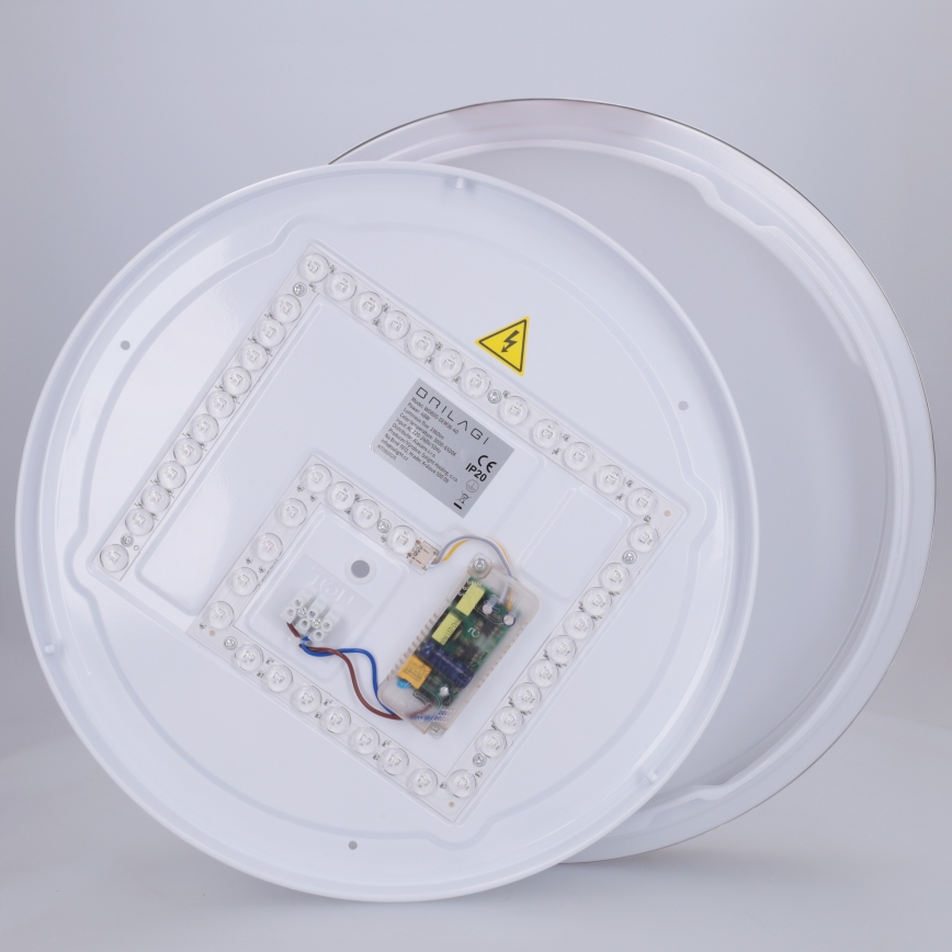 Brilagi - Dimbar LED-taklampa FANCIA LED/48W/230V 3000-6500K Ø 39 cm silverfärgad + fjärrkontroll