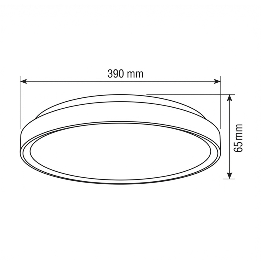Brilagi - Dimbar LED-taklampa FANCIA LED/48W/230V 3000-6500K Ø 39 cm silverfärgad + fjärrkontroll