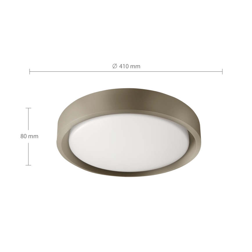 Brilagi - Dimbar taklampa MATTEO LED/48W/230V 3000–6500K Ø 41 cm taupe + fjärrkontroll