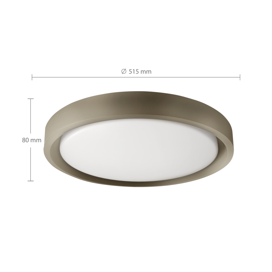 Brilagi - Dimmbar LED-taklampa MATTEO LED/60W/230V 3000-6500K Ø 51,5 cm taupe + fjärrkontroll