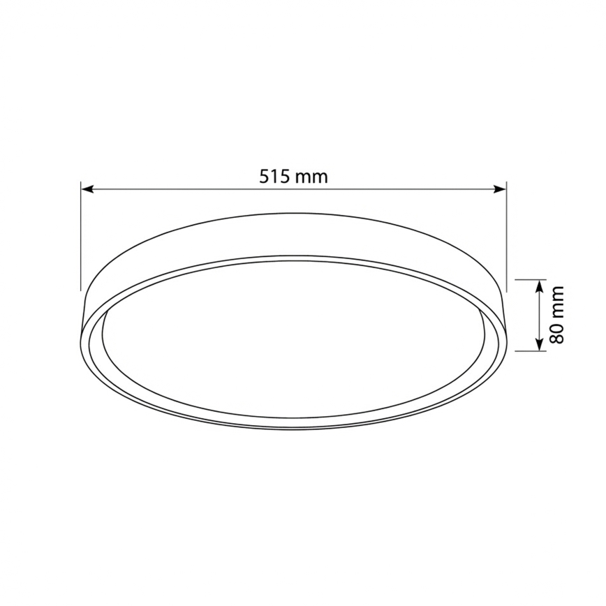 Brilagi - Dimmbar LED-taklampa MATTEO LED/60W/230V 3000-6500K Ø 51,5 cm taupe + fjärrkontroll