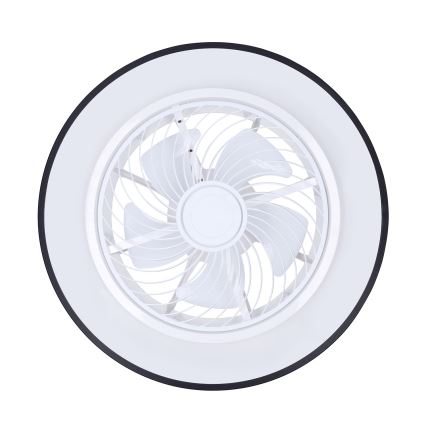 Brilagi - LED Dimmbar taklampa med fläkt LED/30W/230V 3000-6500K pr. 50 cm svart + fjärrkontroll