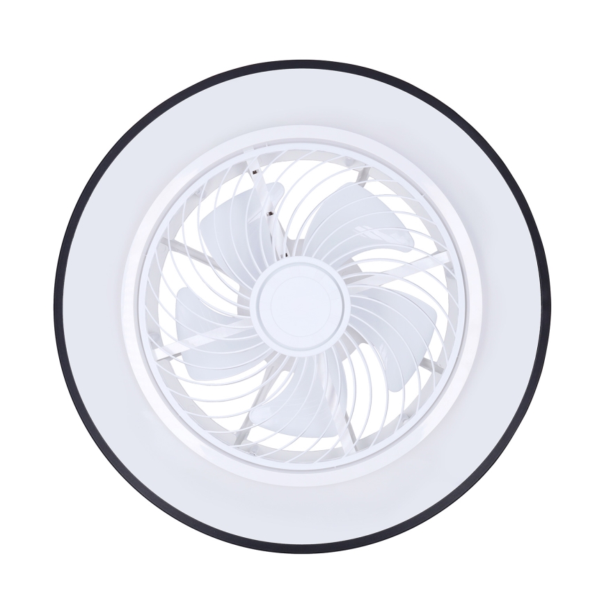 Brilagi - LED Dimmbar taklampa med fläkt LED/30W/230V 3000-6500K pr. 50 cm svart + fjärrkontroll